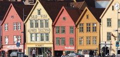 The UNESCO Bryggen wharf. Photo Rita de Lange/Fjord Travel Norway