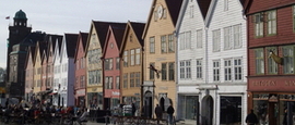 Bryggen wharf Bergen. Photo Rita de Lange/Fjord Travel Norway