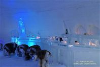 Snow hotel interior. Photo Snow hotel, Kirkenes