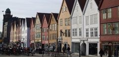 UNESCO Bryggen wharf, Bergen. Photo Rita de Lange/Fjord Travel Norway