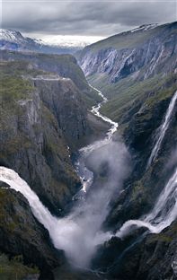Maabodal canyon & Voringfoss waterfall. Photo Destinasjon Hardangerfjord