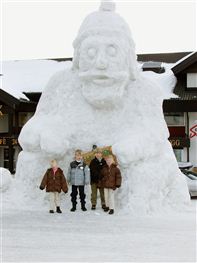 Snow man at Geilo. Photo M Josephsen/Innovation Norway