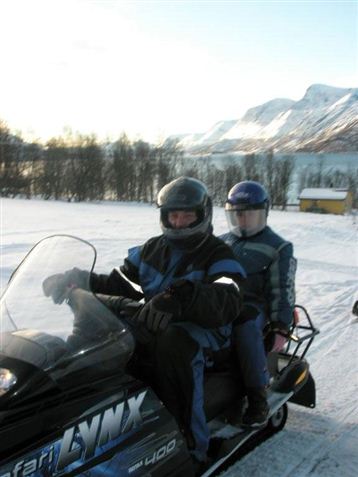 Snow mobile. Photo Svensby Tursenter